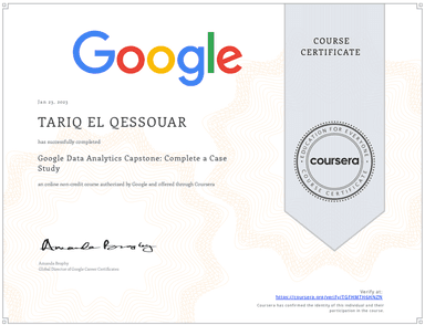 Google Data Analytics Capstone: Complete a Case Study Certificate